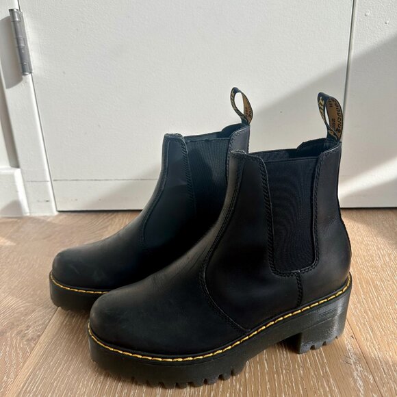 Dr. Martens Rometty Wyoming Leather Platform Chelsea Boots - Picture 10 of 14